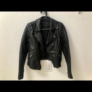 Genuine Lambskin Black Leather Jacket from Zara